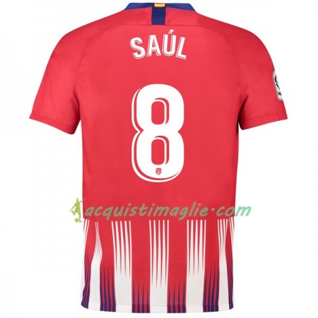 Divisa di Calcio Atlético Madrid Saul 8 Prima 2018/2019